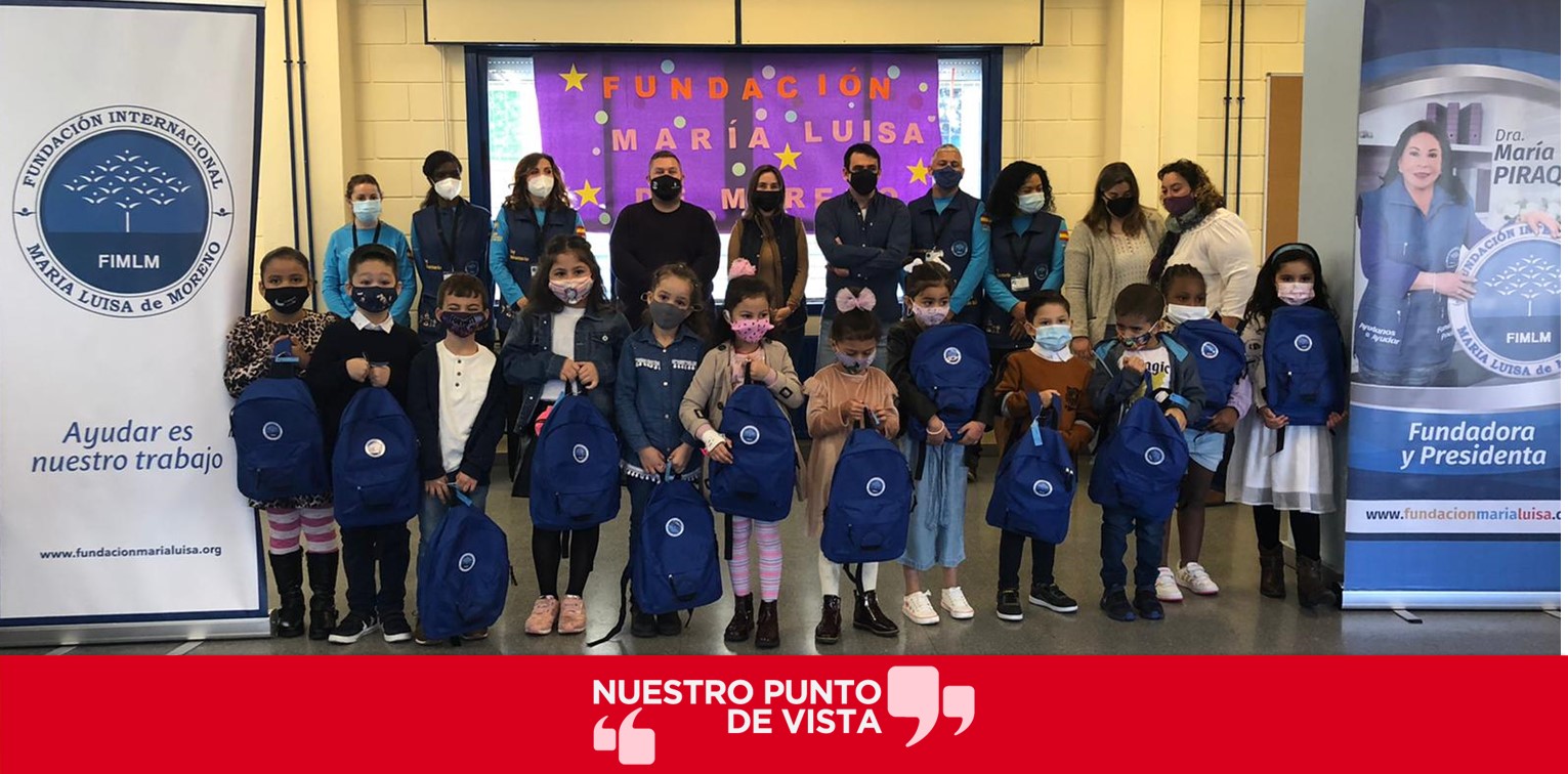 La Fundación Internacional Luisa de Moreno dona calzado y material 260 estudiantes del colegio Giner de los Ríos - Nuestro Punto de Vista